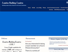 Tablet Screenshot of leadersbuildingleaders.com